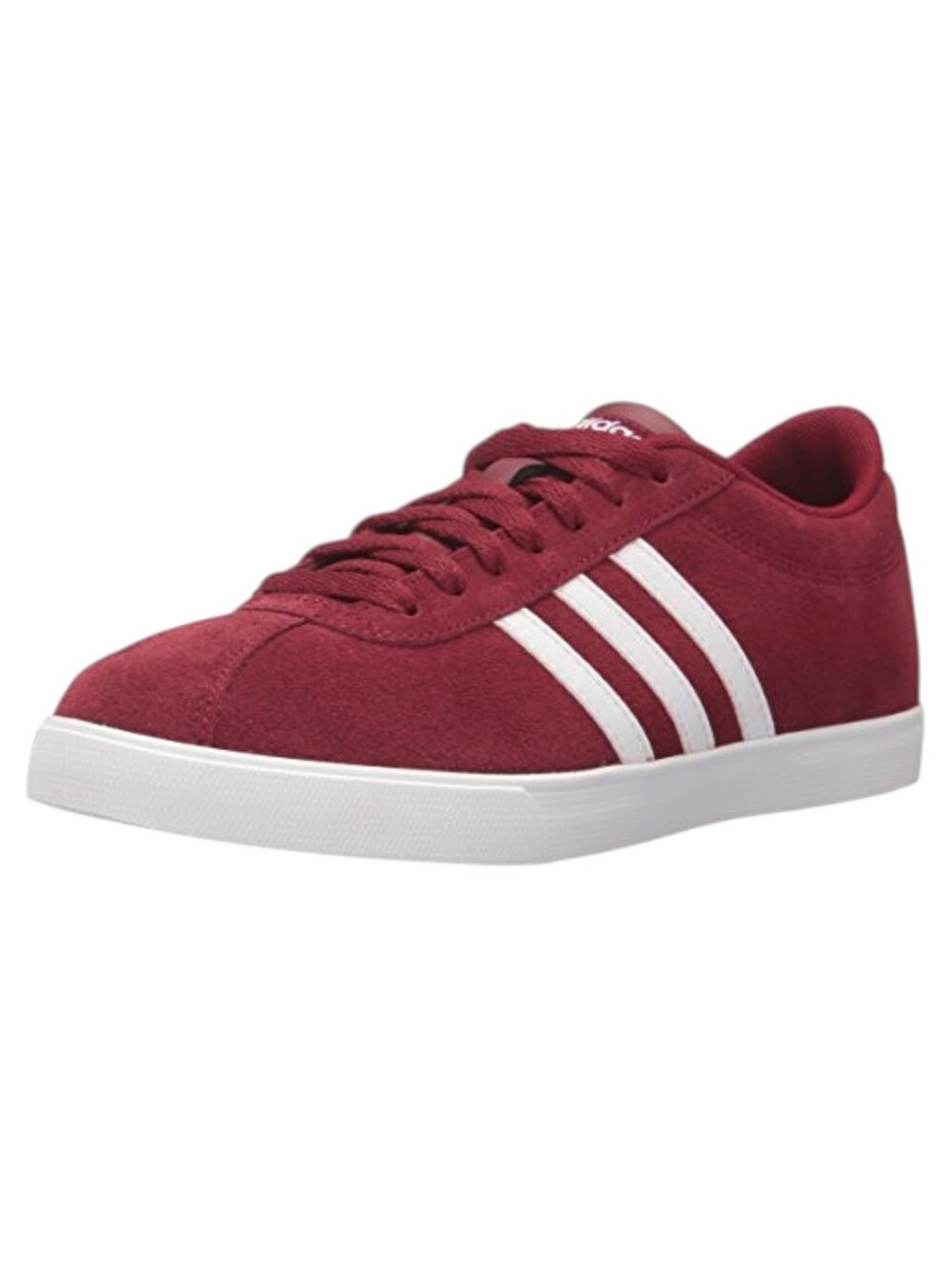 Adidas Courtset Burgundy Suede & White Sneakers - Size 8 Womens